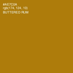 #AE7C0A - Buttered Rum Color Image